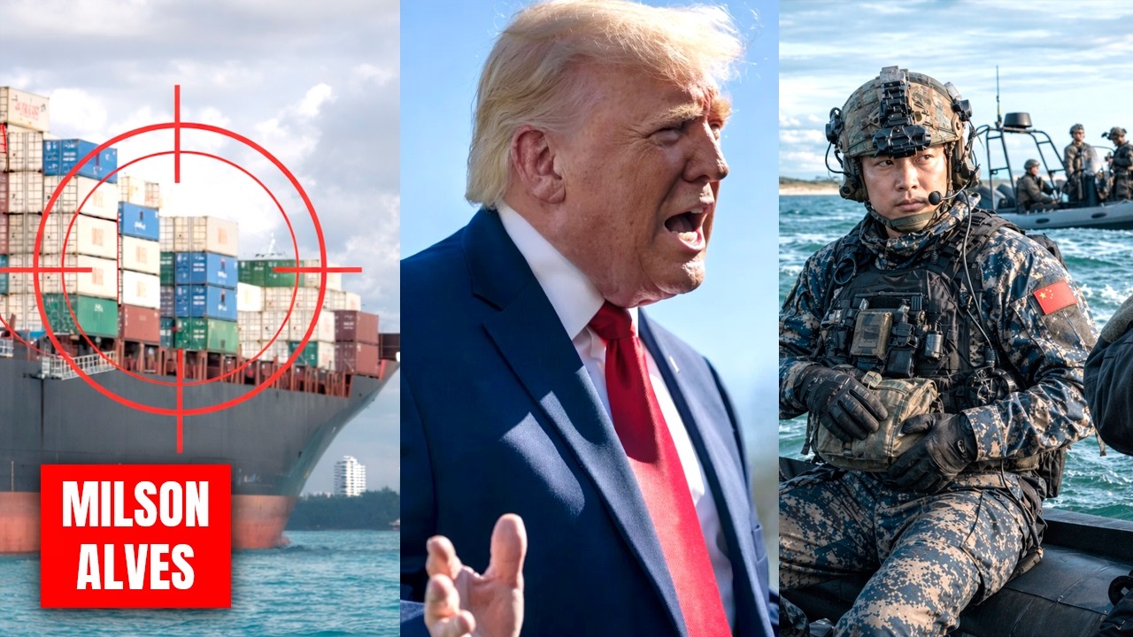 ÚLTIMAS: 2º navio preso do Irã revela frota NEGRA com a CHINA - TRUMP descobriu