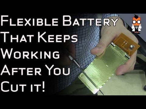 Así es una batería flexible para el iWatch de Apple, vídeo