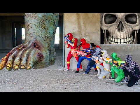 Zombie 4 Rescue Elsa| Squad Spiderman SEAL X Nerf Batlle Gun Fight