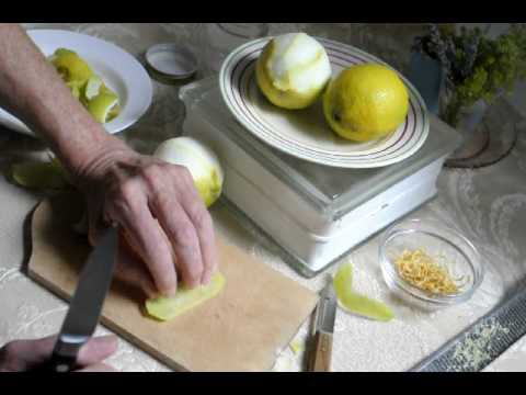 how to peel a lemon