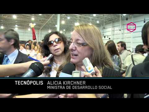 Alicia Kirchner en Tecn�polis