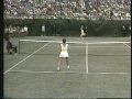 EDITED FOR EVERT FANS: Chrissie has won more US Open singles titles than any other player in history, with a record 6 and the most match wins with 101. This was her first US Open & 4th grand slam title over-all. Seen in the crowd is her mom Colette, Jimmy Connors & best friend Kristen Shaw cheering her on.