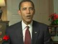 Obama Delivers Holiday Message