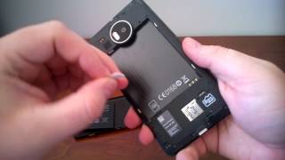 Microsoft Lumia 950XL phone How to change the sim/sd card and take the back of it