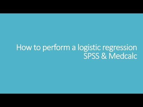 How to perform a logistic regression: SPSS & Medcalc