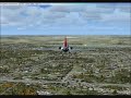FSX 727 Crosswind South Bend Rwy 36