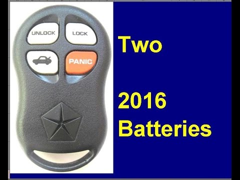 Chrysler Sebring Key Fob Battery Replacement