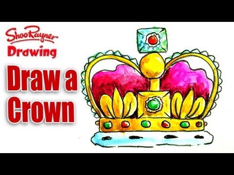 how to draw crown