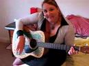 Glamour Chicken plays guitar