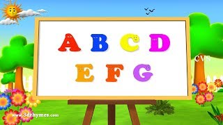 Alphabet Songs | ABC Songs for Children - 3D Animation Learning ABC Nursery Rhymes 3