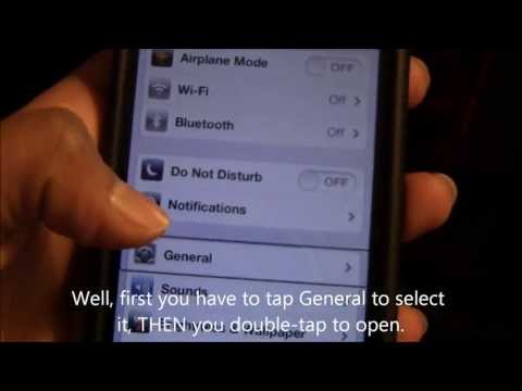 how to i turn off voice over