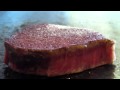 鉄板焼き 活きあわびと和牛ロース・ヒレのステーキ