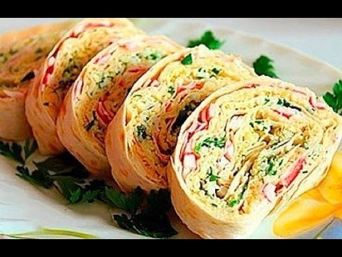 Рулеты из лаваша с разными начинками рецепты с