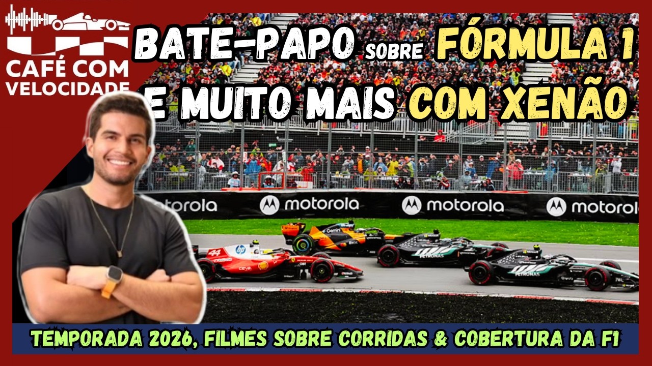 Fórmula 1 analisada a fundo e com um convidado especial no CAFÉ COM VELOCIDADE