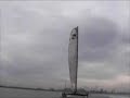 Sailing an Extreme 40 catamaran at IJmuiden Sailing an Extreme 40 catamaran at IJmuiden