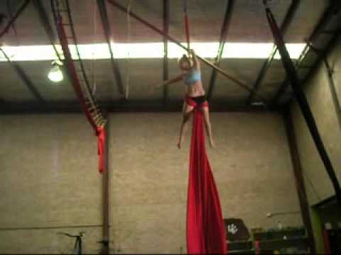 Contemporary Aerial Silks choreographed by Jasmine George
