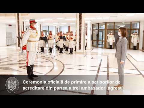 Președintele Maia Sandu a primit scrisorile de acreditare din partea ambasadorilor Sloveniei, Cehiei și Italiei
