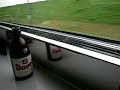 Drinking a Duvel on the Eurostar train in England headed to Brussels, Belgium