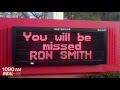 Ron Smith Tribute Sign At Greenspring Station