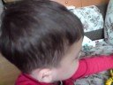 My son on the PoRoRo phone