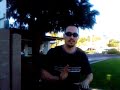 banging on a trash can lol or playing drums