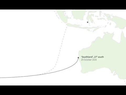 Captain Dirk Hartog's journey to Australia