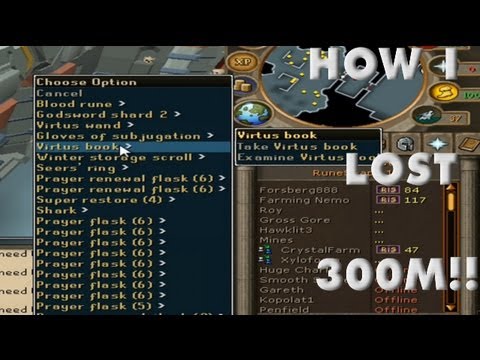 MOST FML MOMENT ON RUNESCAPE - LOSING VIRTUS :(