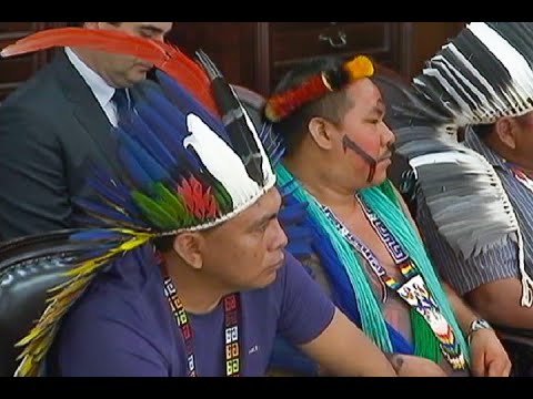 Lideranças indígenas pedem apoio de Davi Alcolumbre para que a Funai fique do Ministério da Justiça