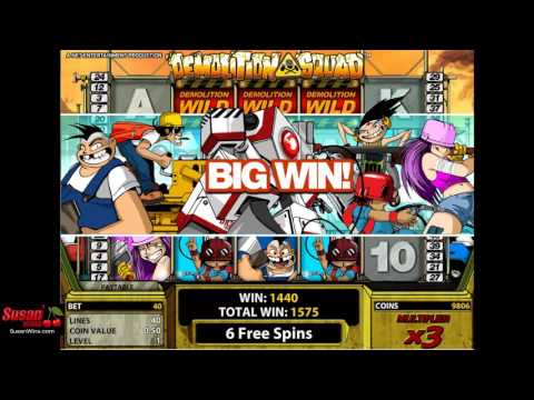 Phenomenal 1042 Win - Free Games - Demolition Squad Online Slot Review