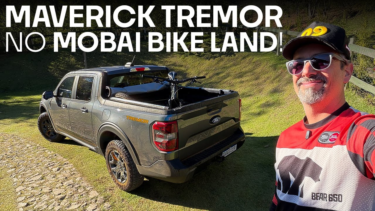 BABY RAPTOR? Botei a Ford Maverick Tremor NO ROLÊ de Mountain Bike no Mobai Bike Land