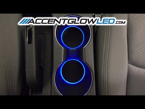 Hyundai Elantra LED Cup Holder Light DIY Install Kit 2011 +Up