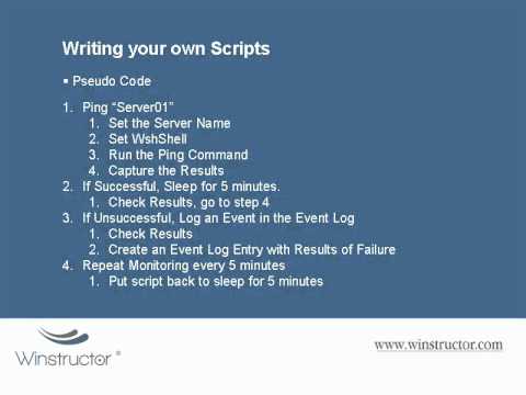 how to write vbscript