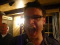 alan, stu, martin singing the rolling stones' hit 'it's only rock 'n roll (but i like it)' at karaoke at the tanner's arms in bishop's stortford. notice they tried to rope me in to sing it with them, but i got away!!!