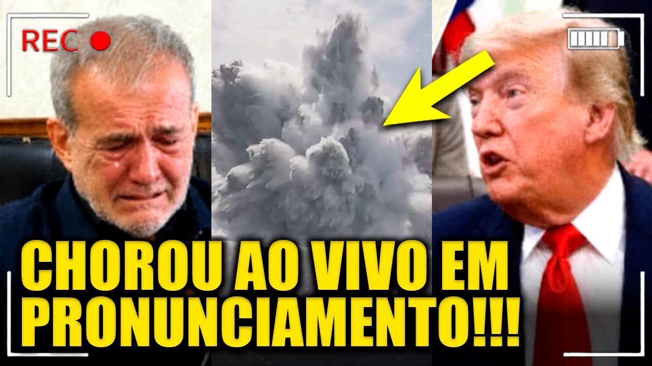 Presidente do Irã CHORA AO VIVO após Trump FECHAR ORMUZ!!!