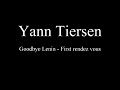 Piano Playing Yann Tiersen Good bye Lenin First Rendez Vous