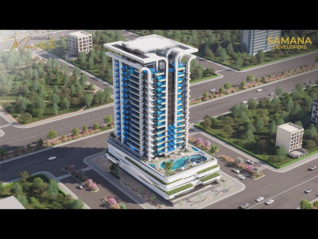 Апартаменты 2 спальни и бассейн на террасе в ЖК Samana Manhattan