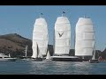 Sailboat Maltese Falcon Tacks in Raccoon Strait