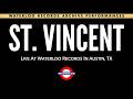 St. Vincent performs Actor Out Of Work live at Waterloo Records in Austin, TX