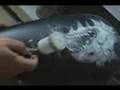 Yucel Freehand Airbrush Dragon True Fire - Harley Bike
