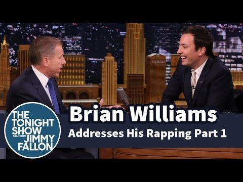 Brian Williams Addresses His Rapping -- Part 1