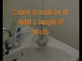 Removing limescale from taps with white vinegar