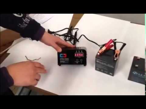 how to use a battery charger 12v