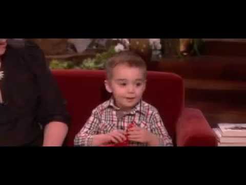 Cute child says ellen is most beautifull in the world on the ellen show