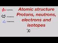 Protons neutrons, electrons and isotopes