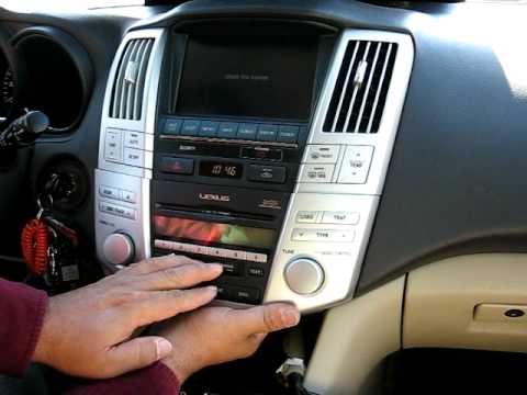 How to remove Radio / CD Changer / Navigation from 2005 Lexus RX400 2005 for Repair.