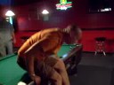 Jason rolling on Pool Table