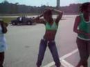 actin' a fool at the senior picnic.