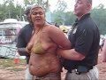 fat girl loses temper with cops