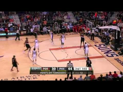 Camby to Aldridge for the Dunk again