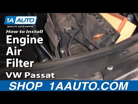 How To Install Replace Engine Air Filter VW Passat 1.8L 20V Turbo 1AAuto.com